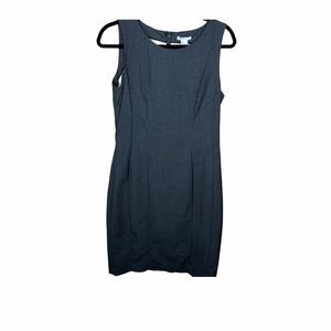 4/$25 H&M grey bodycon tank midi  career dress